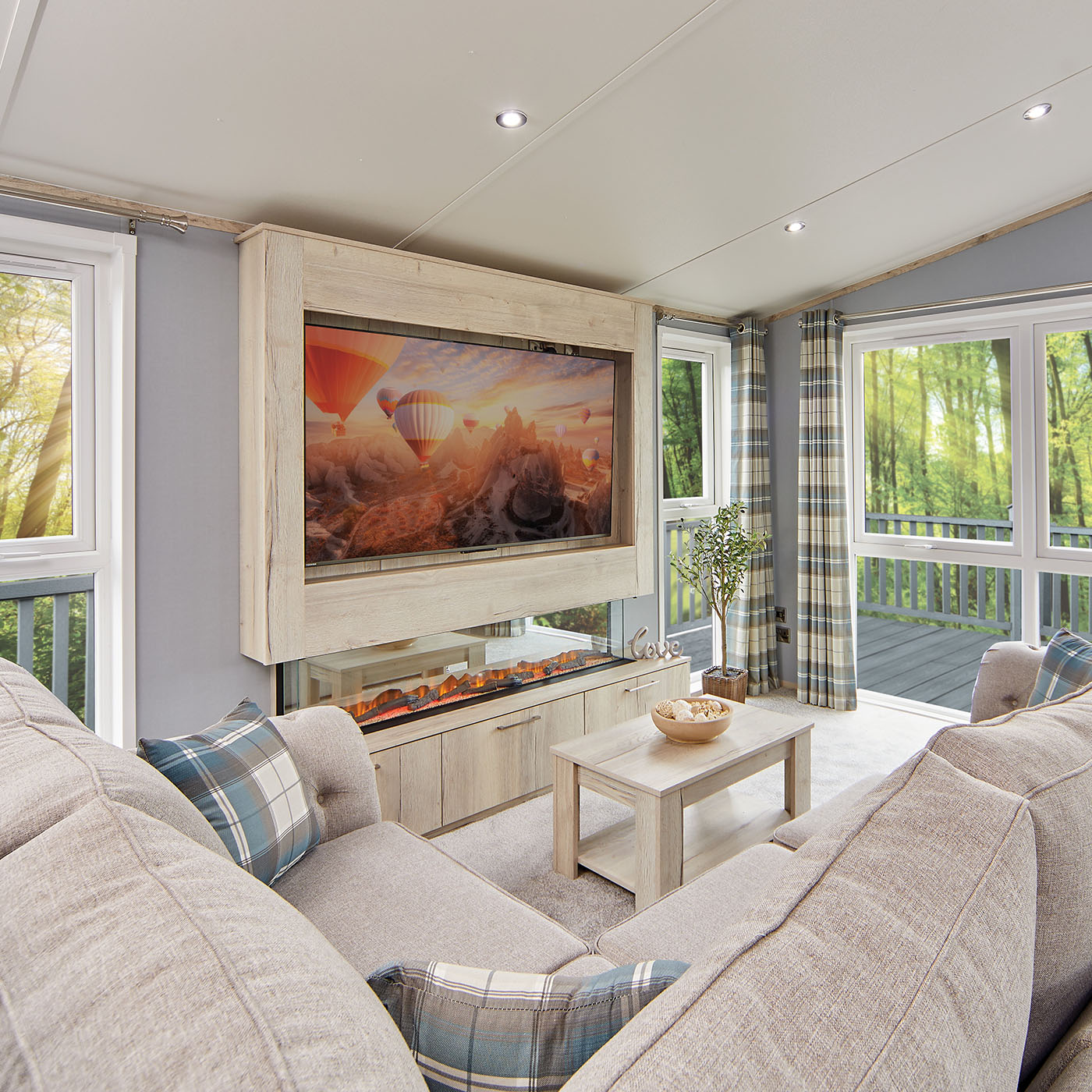 TCS Hamilton Twin Lodge interior.